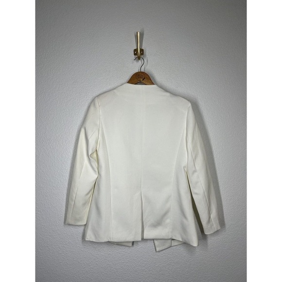 Lavish Alice Ivory Blazer Jacket UK Size 8 US 4 Light Academia Classic - Picture 5 of 6